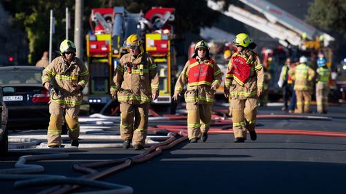 190405 Melbourne factory fire Campbellfield under control