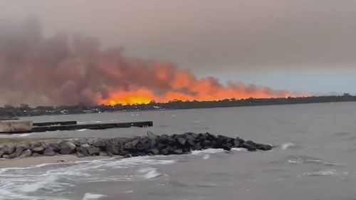 Loch Sport, further east in Gippsland, are under an order to take shelter. Victoria