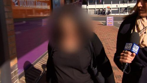 The woman walked free from Penrith Court today after being sentenced to a two year good behaviour bond. Picture: 9NEWS