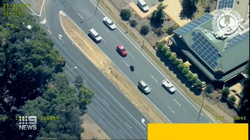 The motorcyclists was driving in the suburb of Elizabeth Vale and allegedly ran through red lights.