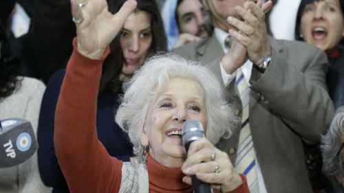 Argentine activist meets long-lost grandson, 36 years after he was snatched by Junta