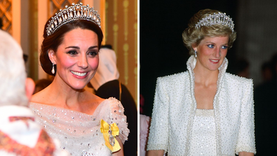 The Duchess of Cambridge showcases Diana’s stunning tiara.