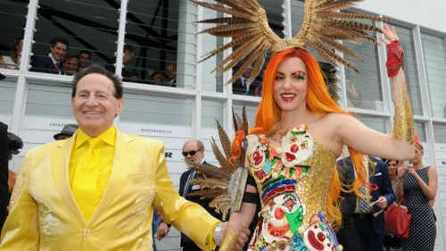 The happy couple Geoffrey Edelsten and Gabi Grecko. (AAP)