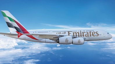 Emirates A380 aircraft.