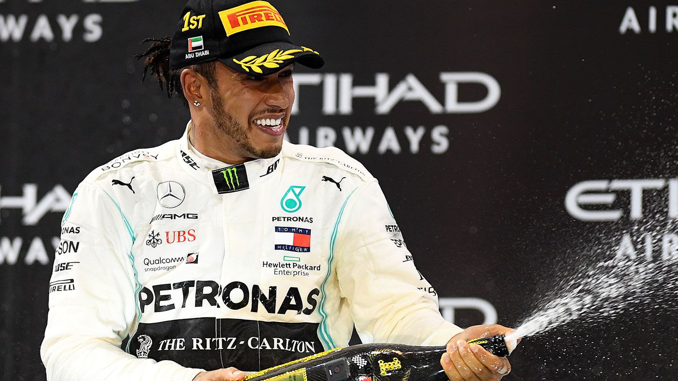 Race winner Lewis Hamilton of Great Britain 