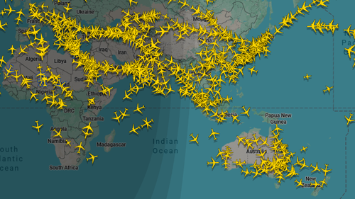 I voli sono ancora operativi, ma solo intorno all’Iran e al Medio Oriente. 