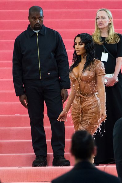Kanye West, Kim Kardashian, Met Gala, red carpet