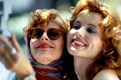 After being wronged by dodgy men, Thelma (Geena Davis) and Louise (Susan Sarandon) realise that their friendship is stronger than any of their male lovers (even Brad Pitt). 'Louise, no matter what happens, I'm glad I came with you' says Thelma. Who knows what might've happened with a different ending?