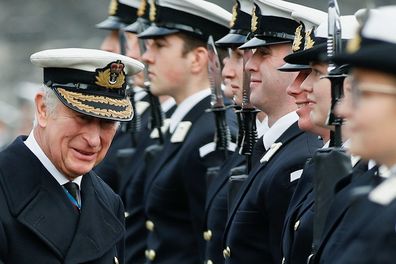 Prince Charles at Britannia Royal Naval College, Dartmouth