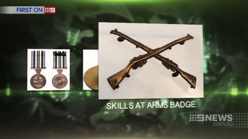 Along with a Skill at Arms badge. (9NEWS)