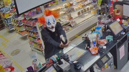 Brisbane robbery clown 