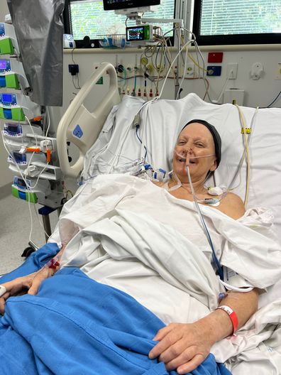 Georgie Beck in ICU after undergoing a huge operation as part of her cancer treatment.