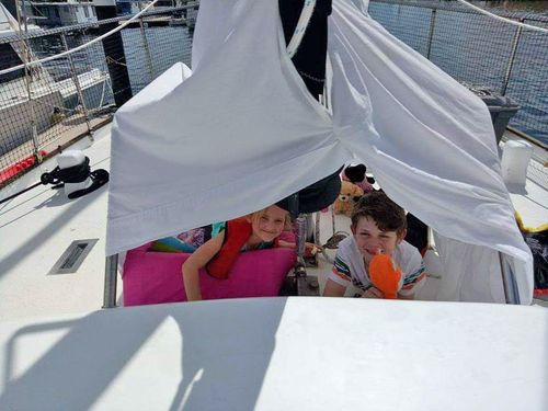 The Willems children have grown up on board their boat.