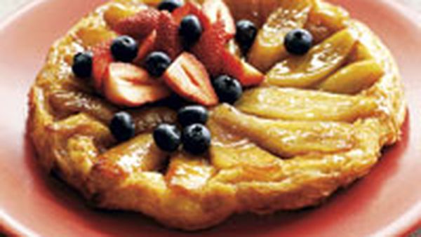 Cheat's banana tarte tartin