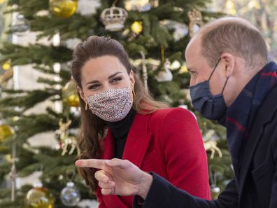 Kate Middleton and Prince William in Bath during 2020 Royal Train tour