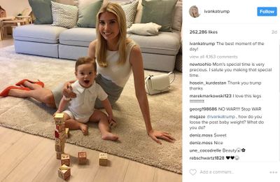 Ivanka Trump's beautiful baby boy Theodore recently celebrated his first birthday. His mum is in incredible shape which she puts down to healthy eating and being incredibly busy.