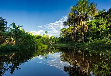 In which nation is the source of the Amazon River located?
