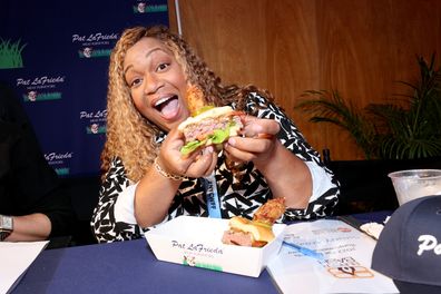 NEW YORK, NEW YORK - OCTOBER 13: Sunny Anderson attends Blue Moon Burger Bash presented by Pat LaFrieda Meats and hosted by Rachael Ray during Food Network New York City Wine & Food Festival presented by Capital One at Pier 86 on October 13, 2022 in New York City. (Photo by Cindy Ord/Getty Images for NYCWFF)