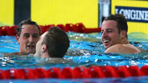 Aussie trifecta: the race was on the fourth day of the Commonwealth Games.