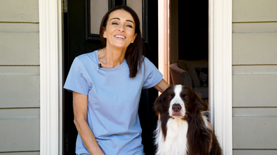 Dr Katrina Warren with her dog Chilli