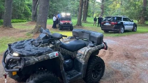 ATVs were used to rescue the woman from the mud.