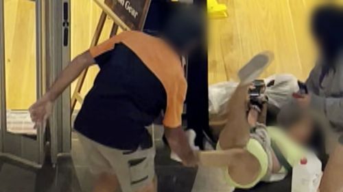 Brawl breaks out at Parramatta Kathmandu after alleged theft.