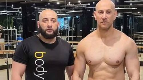 Tarek (right) and Omar (left) Zahed were sprayed with bullets at the Bodyfit gym in Auburn on May 11, 2022.