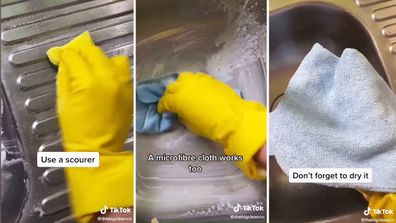 Professional cleaner shares sink cleaning tips on TikTok