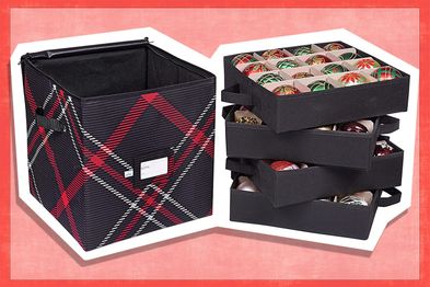 9PR: ProPik Christmas Ornament Storage Box, 4 Tiers