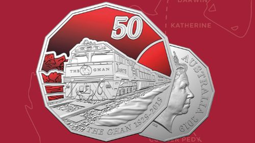 New 50 cent coin pays tribute to 90 years of The Ghan