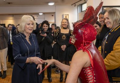 queen camilla pop up art studio event