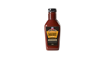 <strong>McCormick
Grill Mates Vintage Smokehouse BBQ Sauce (28.4 grams of sugar per 100ml)</strong>