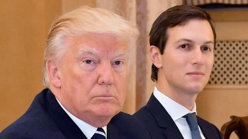 Mr Trump and Mr Kushner. (AAP)