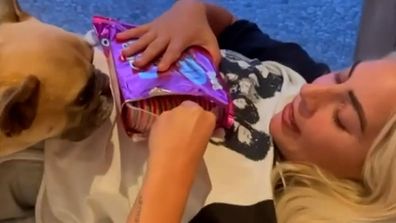 Lady Gaga shows fans her new Oreos in Instagram video recorded in bed
