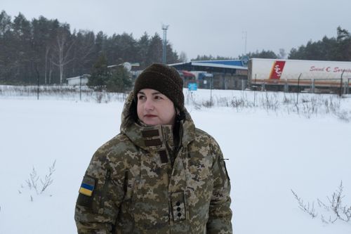 Alexandra Stupak, an officer with the Ukrainian Border Guard. "We are ready to protect our Ukraine," she says. "But we dont want [a] conflict situation."