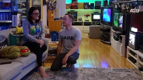 Emily and Beau Dalton are keen video gamers and collectors. 