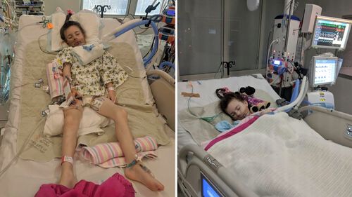 Shaylah, affectionately called Dolly, was rushed to Monash Children’s Hospital, put in an induced coma and underwent surgery for two-and-a-half hours on Tuesday.