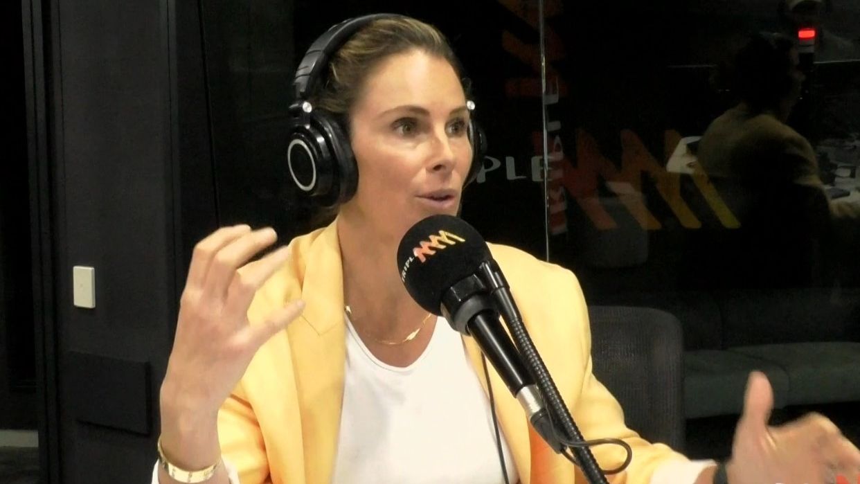 Candice Warner speaking on her Triple M radio show.