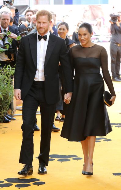 Meghan and Harry attend The Lion King premiere earlier this year.