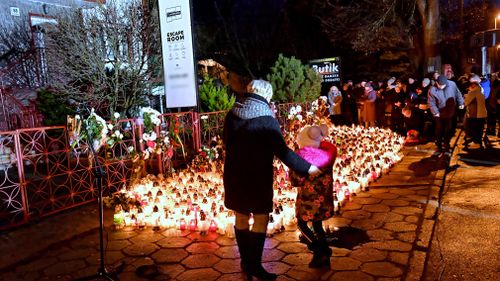 A memorial for the victims.