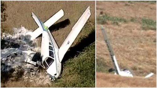 Two people make lucky escape after plane crashes in rural Victoria