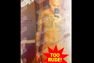 In March, timed (suspiciously) with the launch of his new album, a shot of Chris Brown wearing nothing but his tatts leaked online. "WTF!!! Here we go!!!" Chris tweeted in reaction to the leak. Judging by the bevy of exclamation marks, Chris was just as excited as his female fans.
