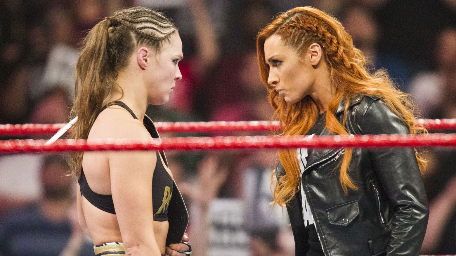 Ronda Rousey and Becky Lynch.