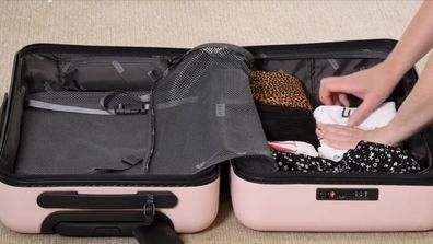 Packing luggage in a carry-on suitcase