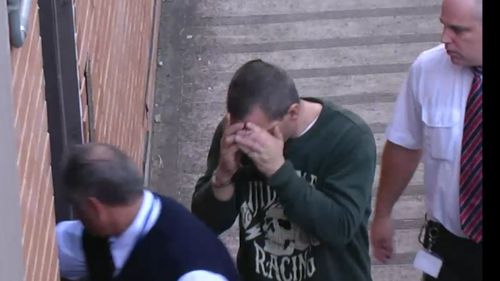 Luke Falkiner, 34, will serve at least two years behind bars for driving fatigued and crashing head-on with another vehicle in June last year. Picture: 9NEWS.