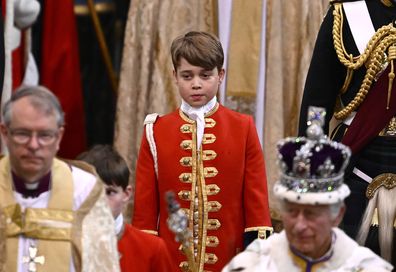 prince george king charles coronation outift