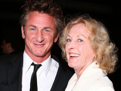 Sean Penn and mother Eileen Ryan arrive at the Los Angeles premiere of Paramount Vantage's "Into the Wild" held at the Director's Guild of America on September 18, 2007 in Los Angeles, California.