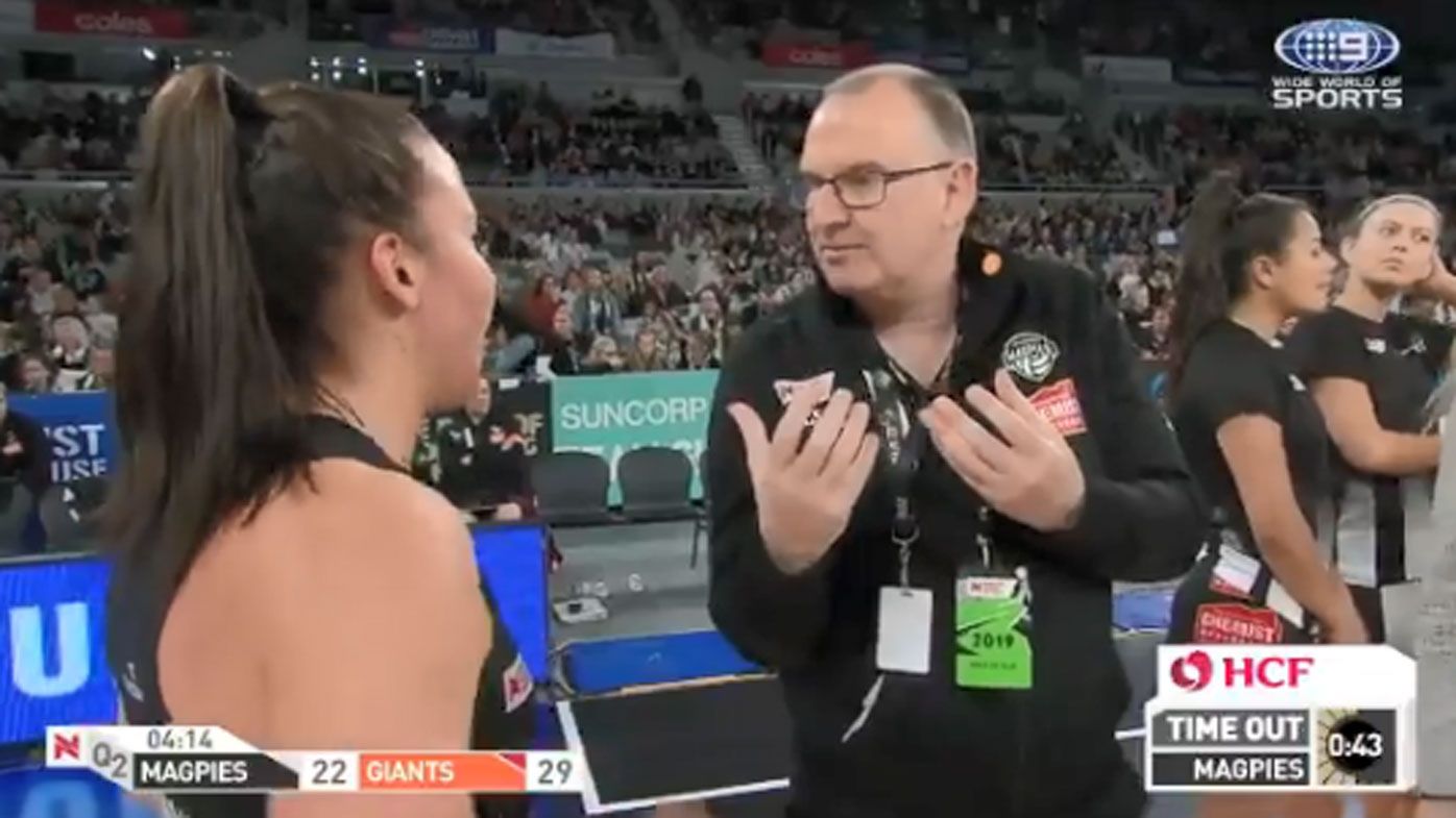 Magpies netball coach hammers player live on camera, then apologises minutes later