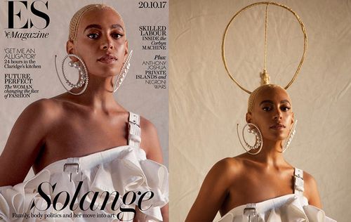 Solange Knowles criticised the Evening Standard cover. (Evening Standard, Instagram: @saintrecords)