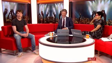 BBC presenters ridiculed for 'embarrassingly unprofessional' James Blunt interview